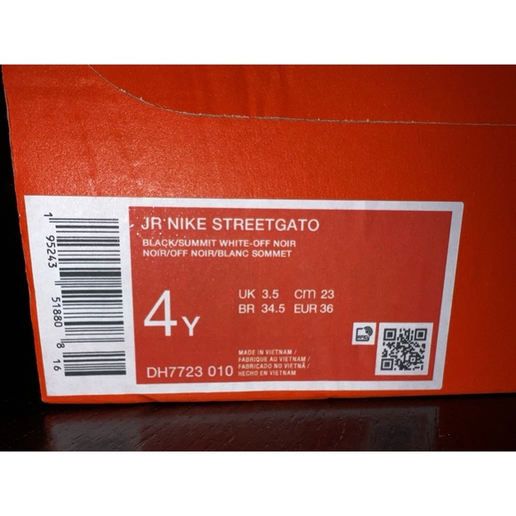 Nike StreetGato Tennis Shoes Black Sneakers Y4 NEW IN BOX - Picture 10 of 10